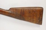 Antique FRENCH LeMAIRE Percussion 12 g. Double Barrel RELIEF CARVED Shotgun ENGRAVED Side by Side Double Barrel Fowling Gun - 3 of 22