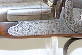 Antique FRENCH LeMAIRE Percussion 12 g. Double Barrel RELIEF CARVED Shotgun ENGRAVED Side by Side Double Barrel Fowling Gun - 6 of 22