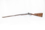 Antique FRENCH LeMAIRE Percussion 12 g. Double Barrel RELIEF CARVED Shotgun ENGRAVED Side by Side Double Barrel Fowling Gun - 2 of 22