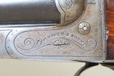 Engraved J.P. SAUER & SOHN Side x Side Boxlock 12 g. HAMMERLESS Shotgun C&R German DOUBLE BARREL 12 Gauge with EXTRACTORS - 6 of 22