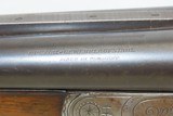 Engraved J.P. SAUER & SOHN Side x Side Boxlock 12 g. HAMMERLESS Shotgun C&R German DOUBLE BARREL 12 Gauge with EXTRACTORS - 7 of 22