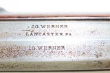Antique JG WERNER LANCASTER Percussion Smoothbore Musket YORK, PENNSYLVANIA .60 Caliber Full-Stock Fowler - 10 of 19