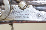 Antique JG WERNER LANCASTER Percussion Smoothbore Musket YORK, PENNSYLVANIA .60 Caliber Full-Stock Fowler - 6 of 19