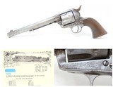 1891 Antique US COLT SAA CAVALRY Model Revolver with FACTORY & KOPEC Letter U.S. Colt Contract Inspected by RINALDO A. CARR - 1 of 21