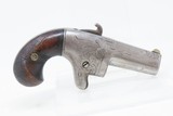 Antique NATIONAL ARMS No. 2 .41 Cal. RF DERINGER w/RARE 2-Inch Barrel CASED Nicely Engraved NICKEL Pre-Colt Pistol - 17 of 20