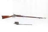 INDIAN WARS Antique U.S. SPRINGFIELD M1868 Breech Loading “TRAPDOOR” Rifle 1863 Dated Lock & 1870 Dated Breech with BAYONET - 2 of 19