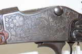 MARTINI Action German ZIMMERSTUTZEN Precision 4mm Parlor/Target Rifle C&RPANEL SCENE ENGRAVED with CARVED STOCK - 6 of 19