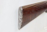 1880s mfr. Antique PARKER BROTHERS Double Barrel Hammer SHOTGUN 10 GaugeCOACH STYLE Side by Side Shotgun with Wells Fargo References - 19 of 20