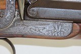 ENGRAVED Antique FRENCH Double Barrel SxS GOLD INLAID Percussion Shotgun
CANONS de LECLERC, DETAILED GAME SCENE ENGRAVED - 15 of 23