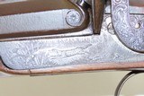 ENGRAVED Antique FRENCH Double Barrel SxS GOLD INLAID Percussion Shotgun
CANONS de LECLERC, DETAILED GAME SCENE ENGRAVED - 6 of 23