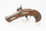 ENGRAVED Antique HENRY DERINGER PEANUT c1850s .38 CALIBER Percussion Pistol Henry Deringer’s Famous Pocket Pistol - 14 of 17
