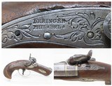 ENGRAVED Antique HENRY DERINGER PEANUT c1850s .38 CALIBER Percussion Pistol Henry Deringer’s Famous Pocket Pistol - 1 of 17
