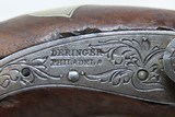 ENGRAVED Antique HENRY DERINGER PEANUT c1850s .38 CALIBER Percussion Pistol Henry Deringer’s Famous Pocket Pistol - 6 of 17
