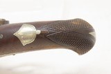 ENGRAVED Antique HENRY DERINGER PEANUT c1850s .38 CALIBER Percussion Pistol Henry Deringer’s Famous Pocket Pistol - 8 of 17