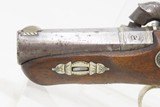 ENGRAVED Antique HENRY DERINGER PEANUT c1850s .38 CALIBER Percussion Pistol Henry Deringer’s Famous Pocket Pistol - 17 of 17