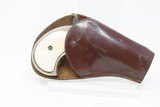 NICKEL, BLUE & IVORY REMINGTON Double DERINGER .41 Cal. Rimfire PISTOL C&R
With Period Leather Holster! Fine Condition! - 2 of 17