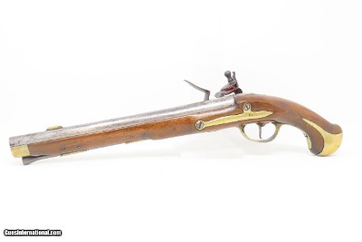 DANISH MILITARY Antique Model 1772 HEAVY DRAGOON .72 Cal. FLINTLOCK PistolRARE Netherlands Military Proofed NAPOLEONIC WARS - Image 15 of 18