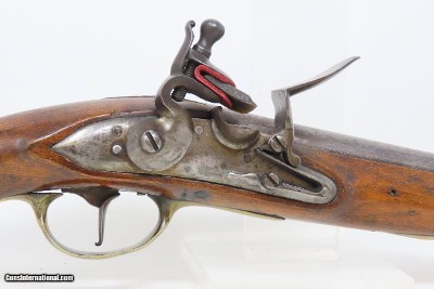 DANISH MILITARY Antique Model 1772 HEAVY DRAGOON .72 Cal. FLINTLOCK PistolRARE Netherlands Military Proofed NAPOLEONIC WARS - Image 4 of 18