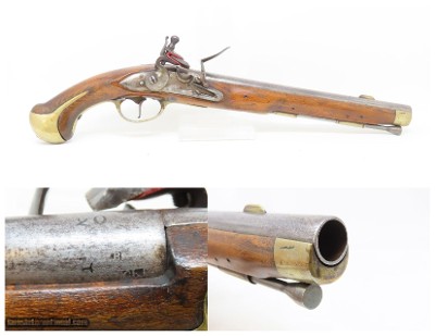 DANISH MILITARY Antique Model 1772 HEAVY DRAGOON .72 Cal. FLINTLOCK Pistol
RARE Netherlands Military Proofed NAPOLEONIC WARS