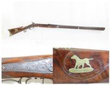 ENGRAVED Antique R. BEBEE Half Stock .45 Cal. BACK ACTION Perc. Long Rifle
Back Action ALBANY, NEW YORK Long Rifle