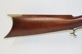 Antique Belgian HENRI PIEPER Child Size Half Stock .22 Cal PERCUSSION Rifle With “J. GOLCHER” Marked ENGRAVED LOCK - 3 of 19