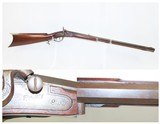 Antique Belgian HENRI PIEPER Child Size Half Stock .22 Cal PERCUSSION Rifle With “J. GOLCHER” Marked ENGRAVED LOCK