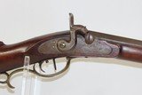 Antique Belgian HENRI PIEPER Child Size Half Stock .22 Cal PERCUSSION Rifle With “J. GOLCHER” Marked ENGRAVED LOCK - 4 of 19