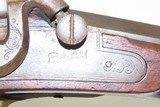 Antique Belgian HENRI PIEPER Child Size Half Stock .22 Cal PERCUSSION Rifle With “J. GOLCHER” Marked ENGRAVED LOCK - 6 of 19
