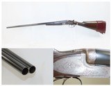 Engraved AUGUSTE FRANCOTTE Double Barrel 12 Gauge Hammerless Shotgun C&RSide by Side 12 Gauge with EJECTORS