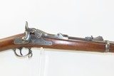 INDIAN WARS Antique US SPRINGFIELD Model 1879 Breech Loading TRAPDOOR Rifle With U.S. BAYONET and SCABBARD w/U.S. LEATHR FROG - 4 of 23