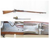 INDIAN WARS Antique US SPRINGFIELD Model 1879 Breech Loading TRAPDOOR Rifle With U.S. BAYONET and SCABBARD w/U.S. LEATHR FROG - 1 of 23