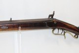 Antique Half-Stock S. HAWKEN SAINT LOUIS LONG RIFLE .38 Caliber PercussionFamous Maker of the Gateway to the West, Missouri! - 15 of 18
