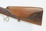 Antique F. SCHULER Side x Side GERMAN Rifle & Shotgun Percussion CAPE GUN
ENGRAVED with RELIEF CARVED & Checkered Stock - 3 of 22