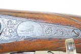 Antique F. SCHULER Side x Side GERMAN Rifle & Shotgun Percussion CAPE GUN
ENGRAVED with RELIEF CARVED & Checkered Stock - 6 of 22