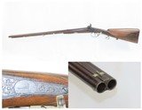 Antique F. SCHULER Side x Side GERMAN Rifle & Shotgun Percussion CAPE GUN
ENGRAVED with RELIEF CARVED & Checkered Stock - 1 of 22