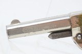 Antique COLT “NEW LINE” .22 Caliber Rimfire ETCHED PANEL Pocket RevolverWILD WEST Hideout Gun with Nickel Plating - 5 of 16