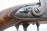 Antique SIMEON NORTH U.S. CONTRACT Model 1819 .54 Caliber CONVERSION Pistol LONG BARRELED Army & Navy Sidearm w/1822 Dated Lock - 7 of 19
