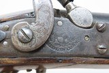 Antique SIMEON NORTH U.S. CONTRACT Model 1819 .54 Caliber CONVERSION Pistol LONG BARRELED Army & Navy Sidearm w/1822 Dated Lock - 6 of 19