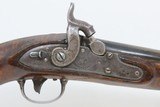 Antique SIMEON NORTH U.S. CONTRACT Model 1819 .54 Caliber CONVERSION Pistol LONG BARRELED Army & Navy Sidearm w/1822 Dated Lock - 4 of 19