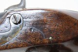 Antique SIMEON NORTH U.S. CONTRACT Model 1819 .54 Caliber CONVERSION Pistol LONG BARRELED Army & Navy Sidearm w/1822 Dated Lock - 15 of 19