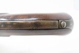 Antique SIMEON NORTH U.S. CONTRACT Model 1819 .54 Caliber CONVERSION Pistol LONG BARRELED Army & Navy Sidearm w/1822 Dated Lock - 9 of 19
