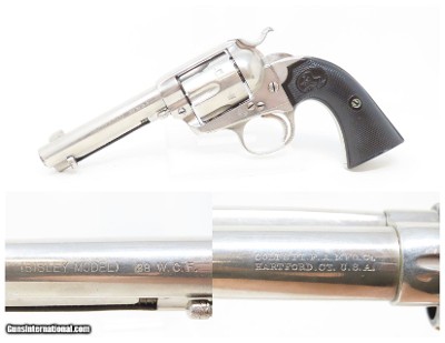 COLT First Generation BISLEY Single Action Army .38 Caliber C&R Revolver
SAA in .38-40 WCF Manufactured in 1904