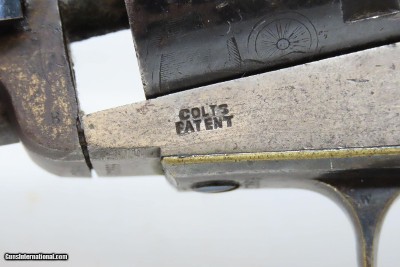 Pre-CIVIL WAR Antique COLT Model 1849 POCKET .31 Cal. PERCUSSION RevolverHARTFORD, CONNECTICUT Manufactured in 1854 - Image 6 of 21