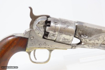PERIOD NICKEL Antique COLT Model 1860 ARMY .44 Caliber Percussion REVOLVERc1868 Post-Civil War Revolver Wild West - Image 20 of 21