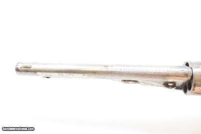 PERIOD NICKEL Antique COLT Model 1860 ARMY .44 Caliber Percussion REVOLVERc1868 Post-Civil War Revolver Wild West - Image 11 of 21