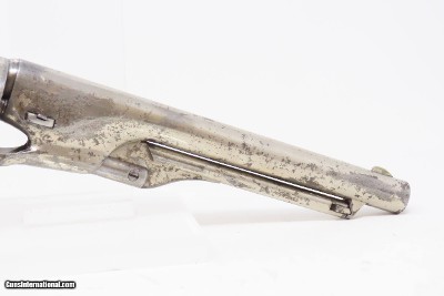 PERIOD NICKEL Antique COLT Model 1860 ARMY .44 Caliber Percussion REVOLVERc1868 Post-Civil War Revolver Wild West - Image 21 of 21