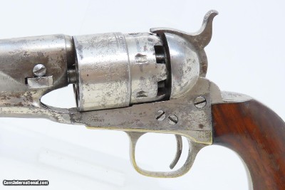 PERIOD NICKEL Antique COLT Model 1860 ARMY .44 Caliber Percussion REVOLVERc1868 Post-Civil War Revolver Wild West - Image 4 of 21