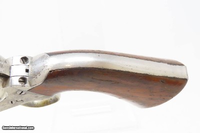 PERIOD NICKEL Antique COLT Model 1860 ARMY .44 Caliber Percussion REVOLVERc1868 Post-Civil War Revolver Wild West - Image 8 of 21