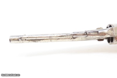 PERIOD NICKEL Antique COLT Model 1860 ARMY .44 Caliber Percussion REVOLVERc1868 Post-Civil War Revolver Wild West - Image 17 of 21