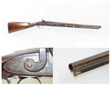 Antique JONES of BRISTOL Half Stock PERCUSSION 12 Ga. SINGLE BARREL Shotgun Engraved SHORT BARREL Mid-1800s FOWLING PIECE - 1 of 19